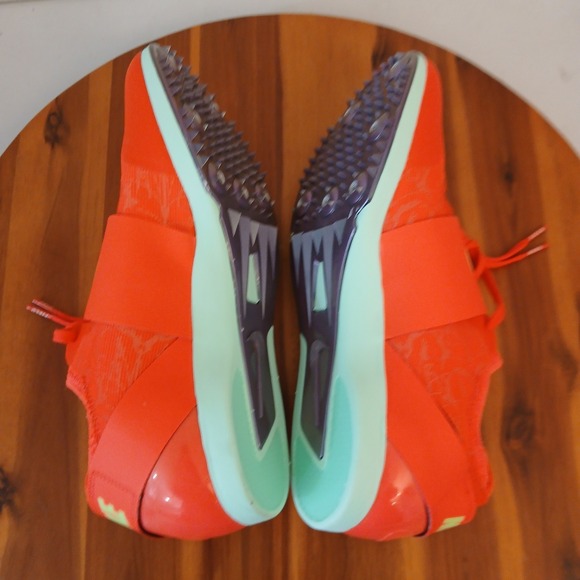 Nike‎ Air Zoom Pole Vault Elite Track Shoes Mens 9.5 Orange Training FZ9649-600